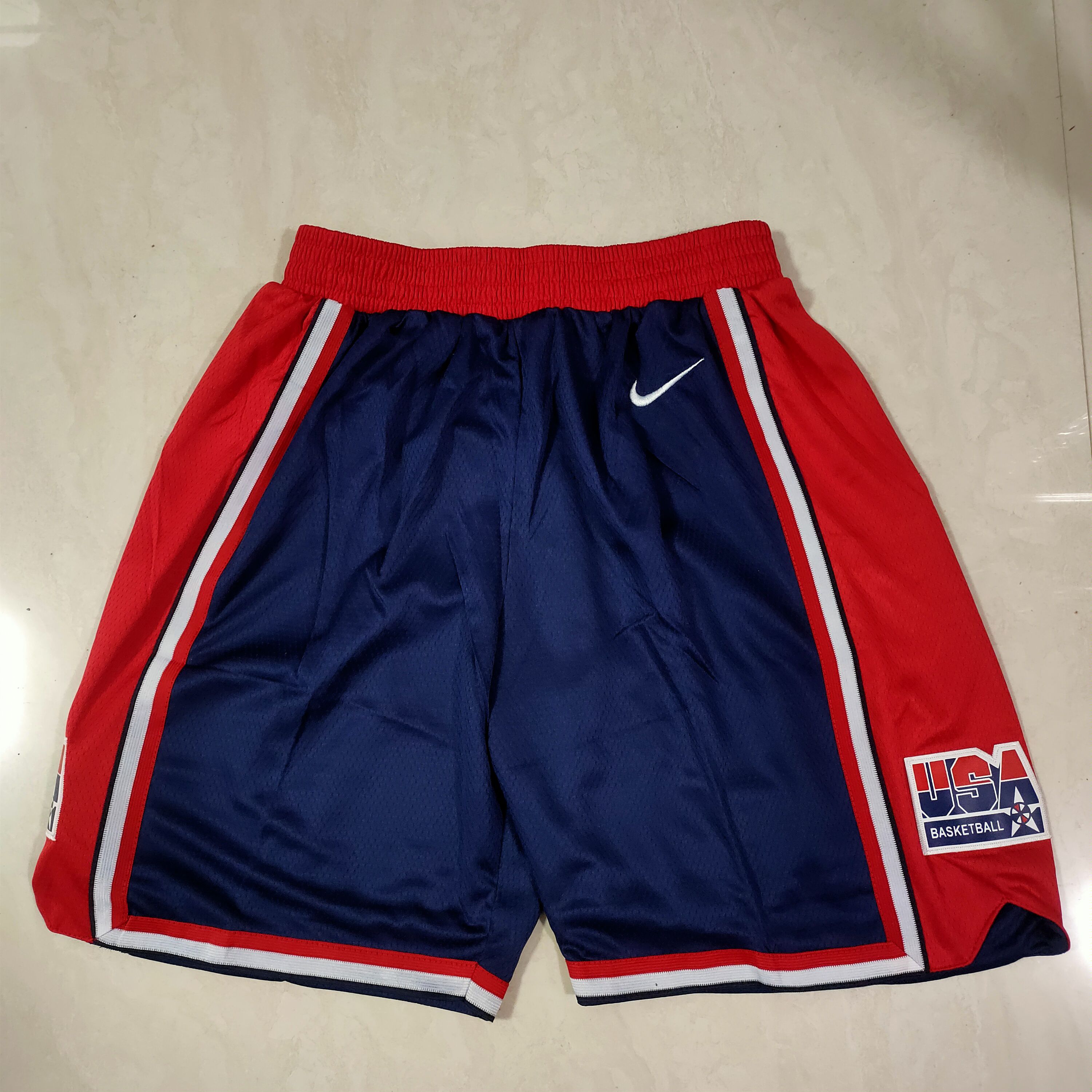 Men NBA USA Blue Shorts 0416->more jerseys->NBA Jersey